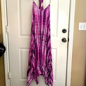 Tie Dye Purple Dress